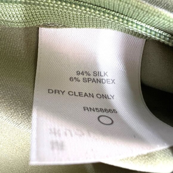 Classiques Entier Vintage Silk Scoop Neck Sleeveless Tank Top Green Size Medium - Picture 10 of 11